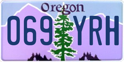 OR license plate 069YRH