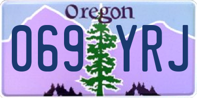 OR license plate 069YRJ