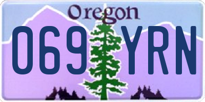 OR license plate 069YRN