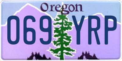 OR license plate 069YRP