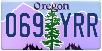OR license plate 069YRR