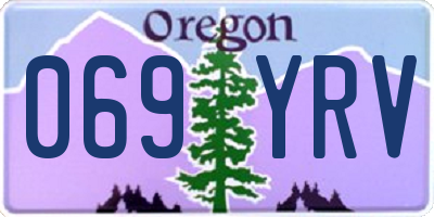 OR license plate 069YRV