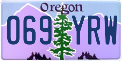 OR license plate 069YRW