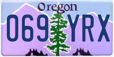 OR license plate 069YRX