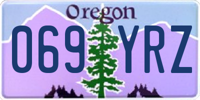 OR license plate 069YRZ
