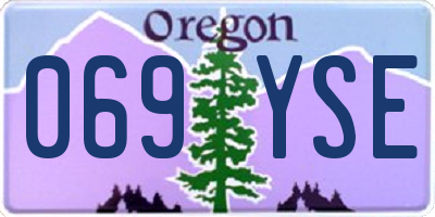 OR license plate 069YSE