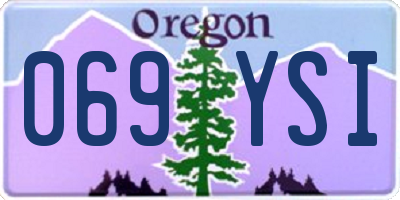 OR license plate 069YSI