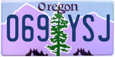 OR license plate 069YSJ