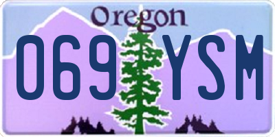 OR license plate 069YSM