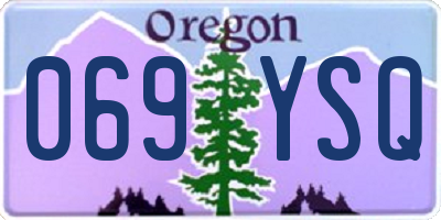 OR license plate 069YSQ