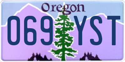 OR license plate 069YST