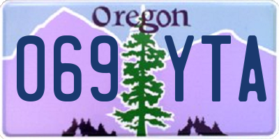 OR license plate 069YTA