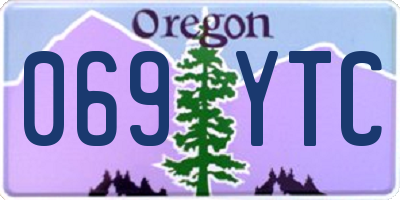 OR license plate 069YTC