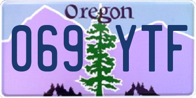 OR license plate 069YTF