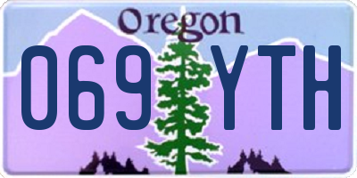 OR license plate 069YTH