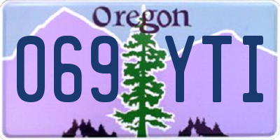 OR license plate 069YTI