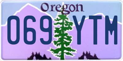 OR license plate 069YTM