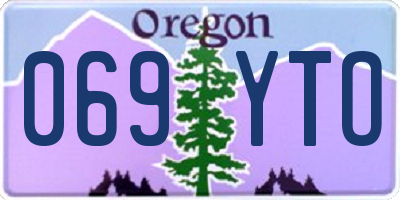 OR license plate 069YTO