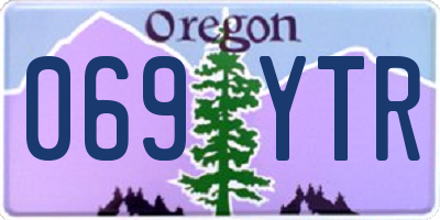 OR license plate 069YTR
