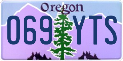 OR license plate 069YTS