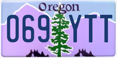 OR license plate 069YTT