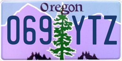 OR license plate 069YTZ