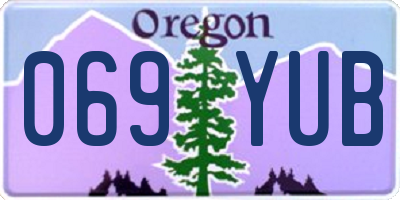 OR license plate 069YUB