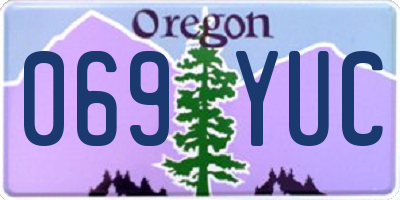 OR license plate 069YUC