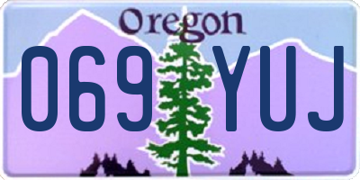 OR license plate 069YUJ