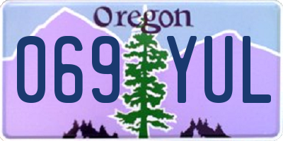 OR license plate 069YUL