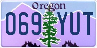 OR license plate 069YUT