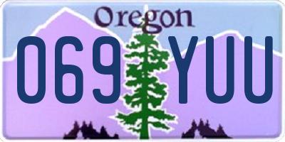 OR license plate 069YUU