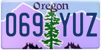 OR license plate 069YUZ