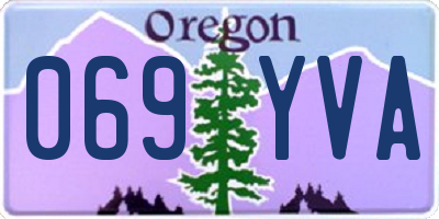 OR license plate 069YVA