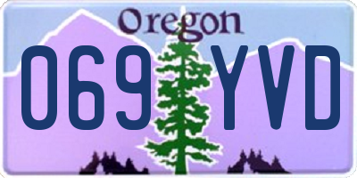 OR license plate 069YVD