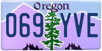 OR license plate 069YVE