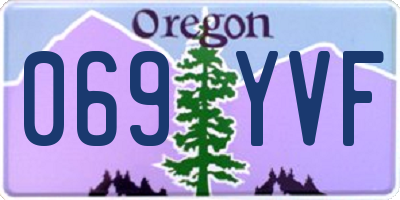 OR license plate 069YVF
