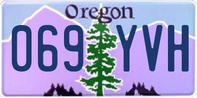 OR license plate 069YVH