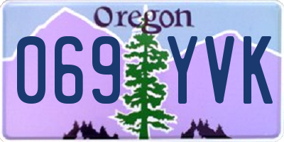 OR license plate 069YVK
