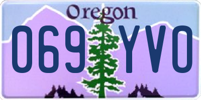 OR license plate 069YVO