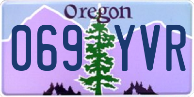 OR license plate 069YVR