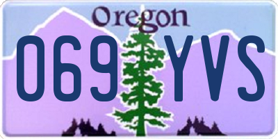 OR license plate 069YVS