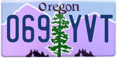 OR license plate 069YVT
