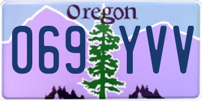 OR license plate 069YVV