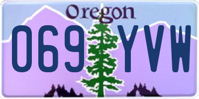 OR license plate 069YVW