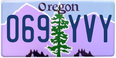 OR license plate 069YVY