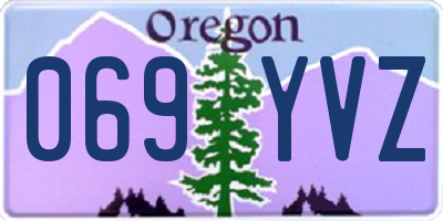 OR license plate 069YVZ