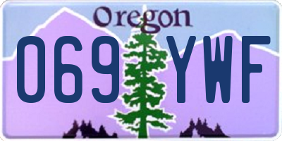 OR license plate 069YWF