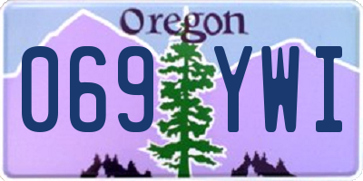 OR license plate 069YWI