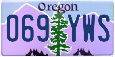 OR license plate 069YWS